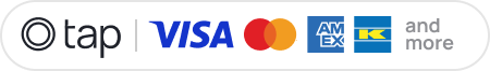Credit & Debit cards via Tap payment gateway